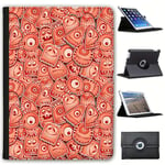 Fancy A Snuggle Stacks Of Mini Monsters Faux Leather Case Cover/Folio for the New Apple iPad 9.7" (2018 Version)
