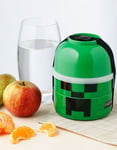 Licensierad Minecraft Creeper 2 fack Bento Box med skålar - Lunch/snacks Box