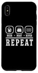 Coque pour iPhone XS Max Beer Boat River Repeat Drinking River Life