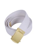 Rothco Military Bälte m. Spänne - 162 cm (White w. Guld Buckle, One Size) Size White Buckle