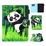 Amazon Kindle (2019) patterned leather case - Bamboo Panda