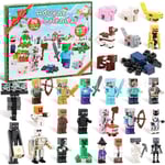Adventskalender 2024 med 24 Julklappsleksaker Figur Cartoon Spelkaraktär Anime Figur Nedräkning till Jul för Barn Vuxna Blind Box