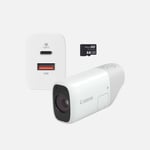 Canon PowerShot ZOOM, appareil photo compact monoculaire à téléobjectif, kit essentiel, blanc - Appareil photo numérique compact
