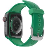 OtterBox Bracelet All Day pour Apple Watch Series 9/8/7/6/SE 2e gen/SE 1e gen/5/4/3 - 42mm/44mm/45mm, Bracelet de rechange en silicone doux au toucher durable pour Apple Watch, Vert Clair