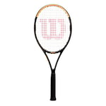 Wilson Burn Spin 103 Adult Recreational Tennis Racket - Grip Size 3-4 3/8", Black/Yellow