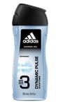 Adidas Dynamic Pulse Vivifying 3 Shower Gel Body Hair Face Wash 250ml