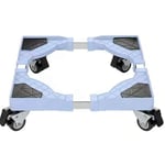 UNHO Base de Machine à Laver Réfrigérateur Chariot Roller Support Roulant pour Sèche Linge lave Congélateur Réglable 45-60 cm