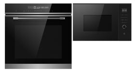 Cookology 72L Electric Built-In Oven & 25L Built-In Microwave Oven Pack