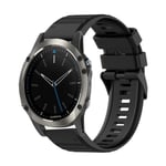 Garmin Quatix 5 Sapphire Klockarmband i Silikon - Svart
