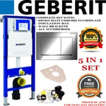 Geberit Duofix UP320 toilet frame FULL SET sigma 30 Matt chrome WC 5 in 1