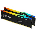 Kingston FURY Beast RGB - DDR5 - sats - 16 GB: 2 x 8 GB - DIMM