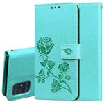 TANYO Case Suitable for Samsung Galaxy S10 Lite, Stylish PU Leather Full-Cover Phone Case, with Magnetic, Card Slot, Kickstand, Flip Wallet Case. Green