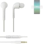 Headphones for Sony Xperia 5 IV headset in ear plug white