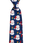 Barnslips jul blå 6-13 år - Polyester