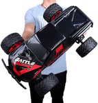 MIEMIE 1:10 Giant 4WD Alloy Large Feet Off-road Remote Control Car, Electronic High Speed 35km/h Drift Car Rechargeable Boy Girl Toy Double Motor Driving Easter Xmas Gifts Car