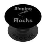 Singing Rocks, chanteur chanteur musicien rock Goth PopSockets PopGrip Interchangeable