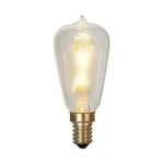 0,5W LED filamentlampa med E14 sockel 30lm - ej dimbar