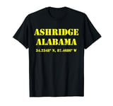 Ashridge Alabama Coordinates Souvenir T-Shirt