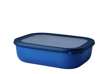 Mepal - Bol Multifonction Rectangulaire - Boîte Conservation Alimentaire avec Couvercle - Convient comme Boîte de Hermétique pour le Réfrigérateur, Micro-ondes & Congélateur - 2000 ml - Vivid blue