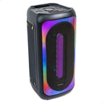 Ibiza - MERCURE50 - Enceinte de 500W sur Batterie avec Effets Lumineux sur la façade Avant, Bluetooth, SD, USB, Fonction TWS - Noir