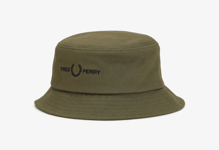 New BNWT Fred Perry Green Bucket Twill Hat - Sz Large - £29.95 & Free Post
