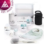 Tommee Tippee Complete Feeding Kit│Electric Steam Steriliser-Bottle Warmer│White