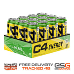 Cellucor C4 Energy Twisted Limeade Pre Workout 12x500ml RTD Cans Sugar Free