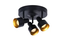 FERDINAND takspot 3:a rund, svart - Aneta Lighting