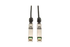 Eaton Tripp Lite Series SFP+ 10Gbase-CU Passive Twinax Copper Cable, SFP-H10GB-CU1M Compatible, Black, 1M (3.28 ft.) - direktkopplingskabel - 1 m - svart