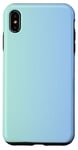 Coque pour iPhone XS Max Échantillon de couleur dégradé élégant mignon bleu ciel vert clair gris