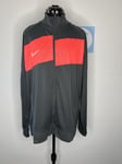 Nike Black Red Jacket Dry Fit Jacket Full Zip Black Red Academy Pro  UK Size XL