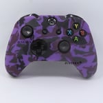 Camouflage Violet - Étui De Protection En Caoutchouc Et Silicone Souple Pour Manette De Jeu Microsoft Xbox One