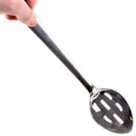 13" SLOTTED COOKING SPOON Straining Serving STAINLESS STEEL Dishwasher Ladle UK