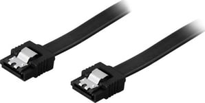 SATA3 kabel, med lås-clips, 100 cm