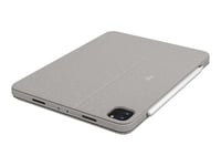 Logitech Combo Touch - Clavier et étui - avec trackpad - rétroéclairé - Apple Smart connector - QWERTY - R.-U. - sable - pour Apple 12.9-inch iPad Pro (5ème génération)