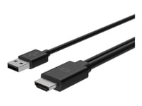 Belkin Multiport to HDMI Digital AV Adapter - Câble vidéo/audio - HD-15 (VGA), HDMI, Mini DisplayPort, 24 pin USB-C mâle pour USB, HDMI mâle - 2.4 m - support 4K
