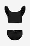 KIDS ONLY - Bikini kogWave Structure Bikini Set Acc - Svart