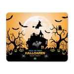 Halloween Night Party Orange Holiday Festival Theme Rectangle Non Slip Rubber Mousepad, Gaming Mouse Pad Mouse Mat for Office Home Woman Man Employee Boss Work