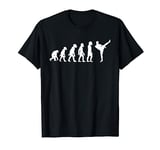 Funny Human Kickboxing Evolution Karate MMA Kickboxer T-Shirt