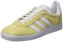 adidas Men's Gazelle Sneaker, Almost Yellow/FTWR White/Gold met, 9 UK