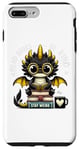 Coque pour iPhone 7 Plus/8 Plus Des livres à lire avec un petit dragon drôle, soyez gentil, restez un amateur de livres étrange