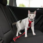 Trixie bilbelte for katter - rød