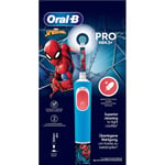 Oral-B Pro Kids Eltandborste +3 år Spider-Man & 2 tandborsthuvuden 1 st