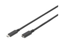 DIGITUS - USB typ C-förlängningskabel - 24 pin USB-C till 24 pin USB-C - 2 m