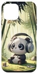iPhone 12 mini Kawaii Panda Headphones: The Panda's Rhythm Case