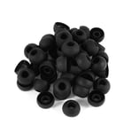 6 Pcs Silicone Earbud Cap Replacement Ear Tips Earbuds Anti-Slip Ear Cap for Earphones 12mm Black Computer Components