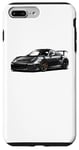 Coque pour iPhone 7 Plus/8 Plus JDM Japan Vue latérale noire GT3 RS Graphic Voiture japonaise Drift