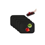 set med 5 serveringsbrickor 35 x 25 cm
