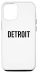 Coque pour iPhone 12/12 Pro Detroit Classic Retro City, ville natale de Detroiter, Michigan