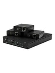 StarTech.com 3-Port HDBaseT Extender Kit w/ Receivers - HDMI over CAT5 - 4K - video/audio extender